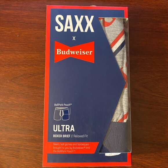 SAXX ULTRA Boxer Briefs with Fly “Criss Cross Bud" - Picture 3 of 4